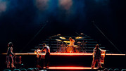 Imagine Dragons Tour Saturated Mid-Air Beam Convergence
